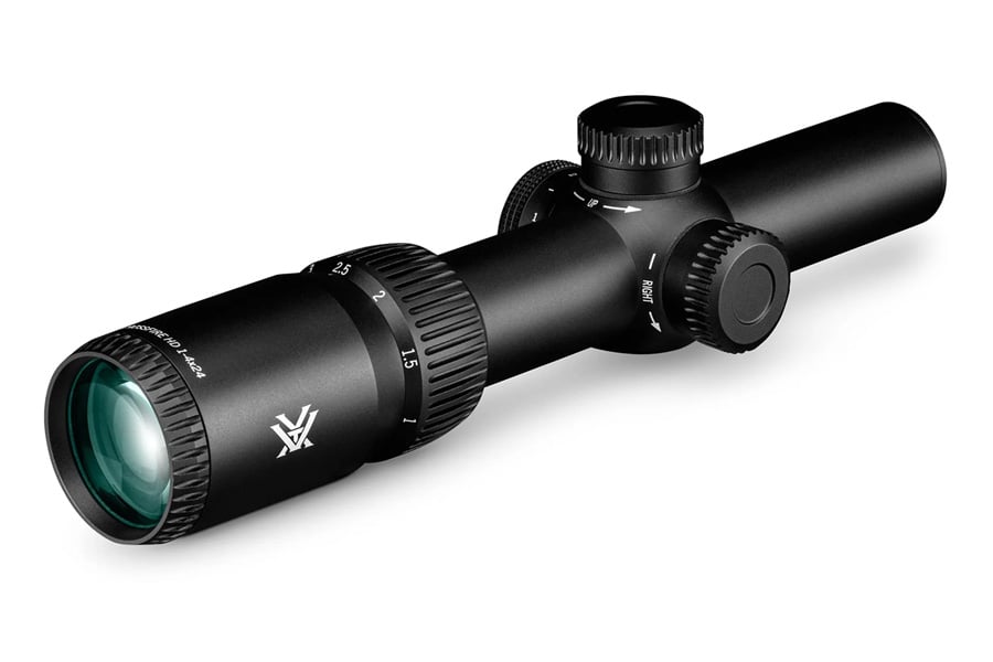 Vortex Crossfire HD 1-4x24mm Riflescope with Illuminated Dead-Hold 2A BDC (MOA) Reticle